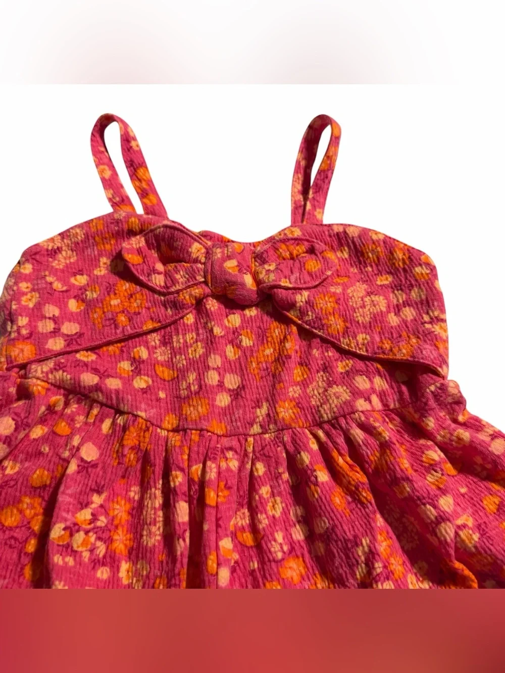 Carters spaghetti strap Romper floral size 24 months
